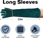 Animal Handling Gloves Bite Proof with 40inch Collapsible Snake Hook,Suitable for Falcon Dog Cat Bird Reptile Snake - Image 3