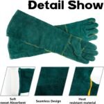 Animal Handling Gloves Bite Proof with 40inch Collapsible Snake Hook,Suitable for Falcon Dog Cat Bird Reptile Snake - Image 7