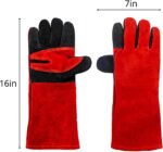 Animal handling Gloves,Bite Proof for Women & Small Hands 16 | 16 inch Reinforced leather, 7.5-inch forearm guard and secure grip, Medium for... - Image 10