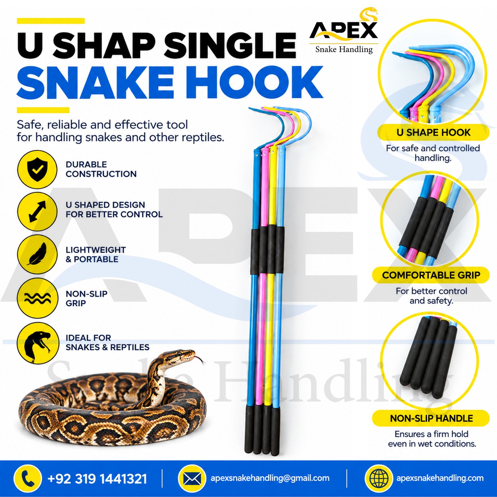 U Shap Single Snake Hook U Shap Single Snake Hook - Image 1