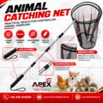 Animal Catcher Net, Chicken Catching Net for Poultry Supplies, Extendable 64" Made of Stainless Steel Fishing net Catcher for Catching Small Duck, Geese, Bird, Bat, Chickens, cat, Poultry