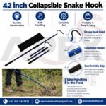 Collapsible Snake Hook with Bag