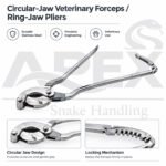 Circular-Jaw Veterinary Forceps / Ring-Jaw Pliers