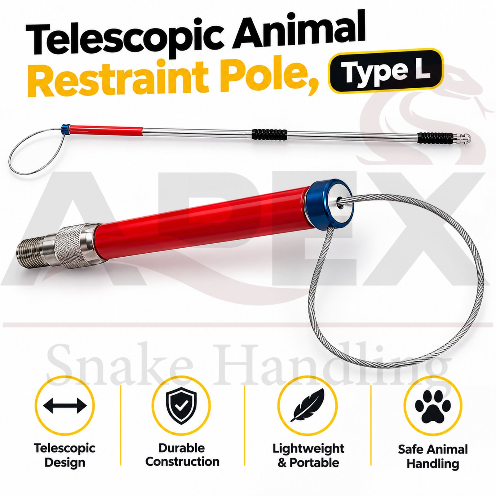 ii Telescopic Animal Restraint Pole, Type L - Image 1